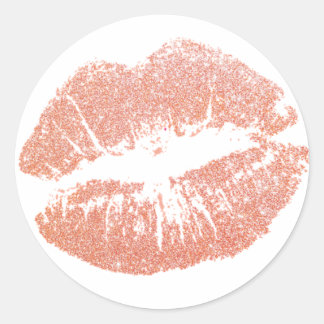 Sticker Rond Champagne Kiss Sticket