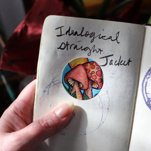 Sticker Rond Champignons