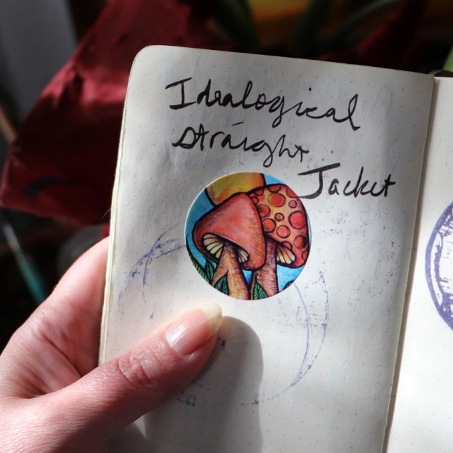 Sticker Rond Champignons (Créateur téléchargé)