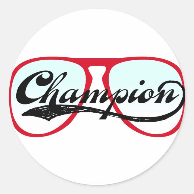 Sticker Rond Champion (Devant)