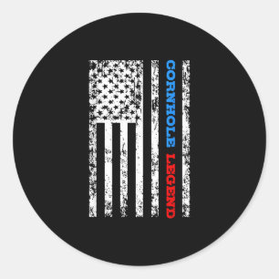Sticker Rond Champion Bean Sac Corn Hole Toss Cadeau