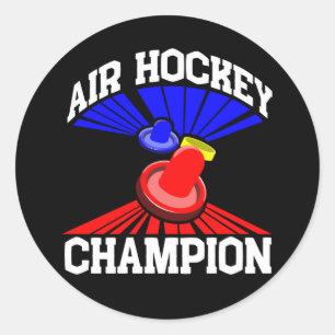 Sticker Rond Champion de hockey de l'air