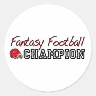 Sticker Rond Champion d'Imaginaire de football