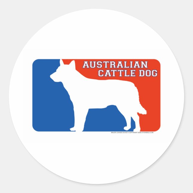 Sticker Rond Championnat d'Australie de football de chiens (Devant)