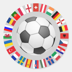 Sticker Rond Championnat d'Europe de football 2016