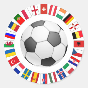 Sticker Rond Championnat d'Europe de football 2016
