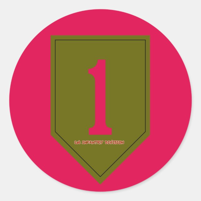 Sticker Rond Championnat d'Infantry de football (Devant)