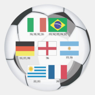 Sticker Rond Champions de la Coupe du monde