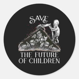 Sticker Rond Chan de protection De l'environnement sans plastiq