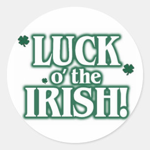 Sticker Rond Chance o l'Irlandais