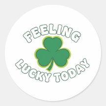 Chanceux Aujourd'hui Shamrock Vert Saint Patrick