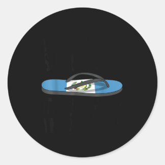 Sticker Rond Chancla Survivor Guatemala Funny Guatemalan Flag 