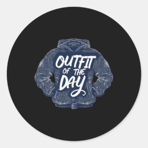 Sticker Rond Chandail De La Journée Pour Garçons Et Filles Cool