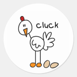 Sticker Rond Chandelier Figure Chicken Tshirts et cadeaux