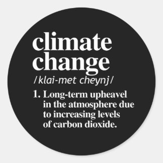 Sticker Rond Changement climatique