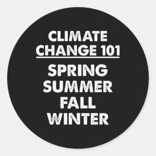 Sticker Rond Changement climatique 101 Science météorologique P