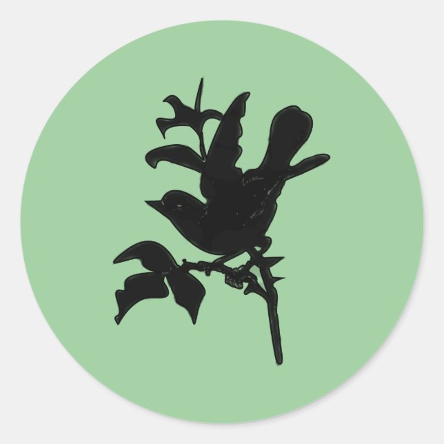 Sticker Rond Changer la couleur de fond (Devant)