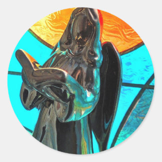 Sticker Rond Chanson d'ange