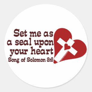 Sticker Rond Chanson de 8:6 de Solomon