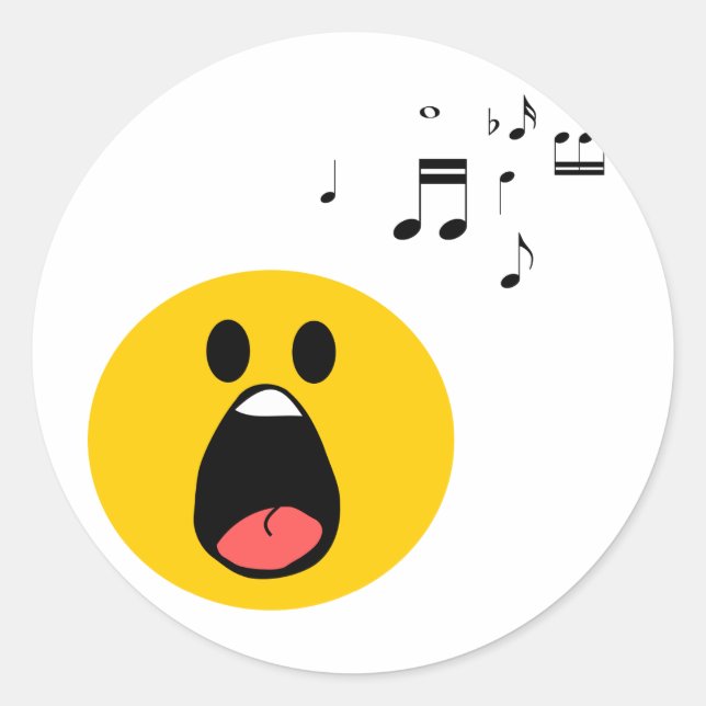 Sticker Rond Chanter (Devant)