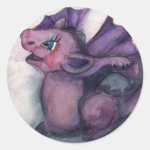 Sticker Rond Chanter le dragon
