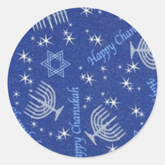 Sticker Rond chanuka happy