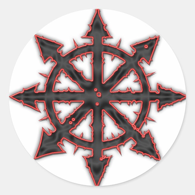 Sticker Rond Chaos (Devant)