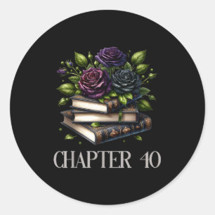 Sticker Rond Chapitre 40 40e anniversaire Femmes Amateurs de li