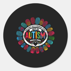 Sticker Rond Chaque empreinte raconte une histoire différente E