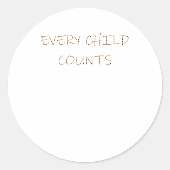 Sticker Rond Chaque Enfant S Sticker6 (Devant)