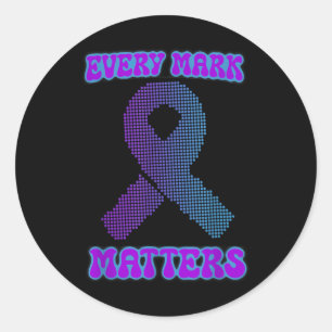 Sticker Rond Chaque Mark S, Semaine De Prévention Du Suicide Et