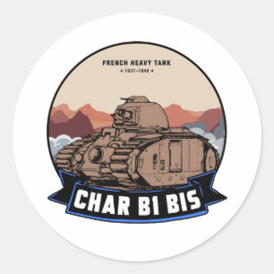 STICKER ROND CHAR B TANK