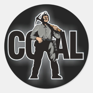 STICKER ROND CHARBON