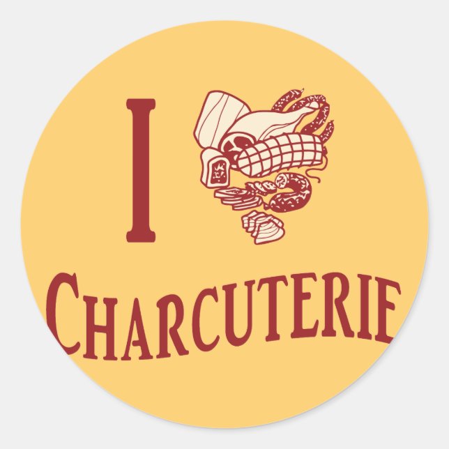Sticker Rond Charcuterie (Devant)