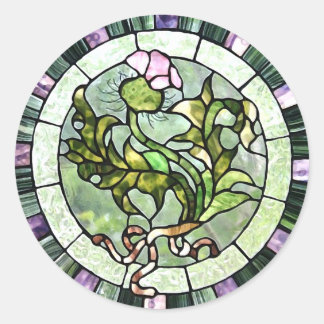 Sticker Rond Chardon écossais