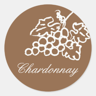 Sticker Rond Chardonnay