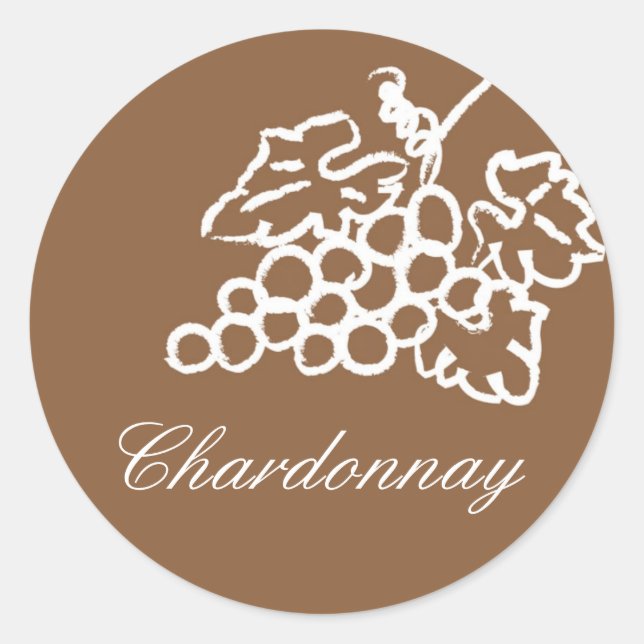 Sticker Rond Chardonnay (Devant)