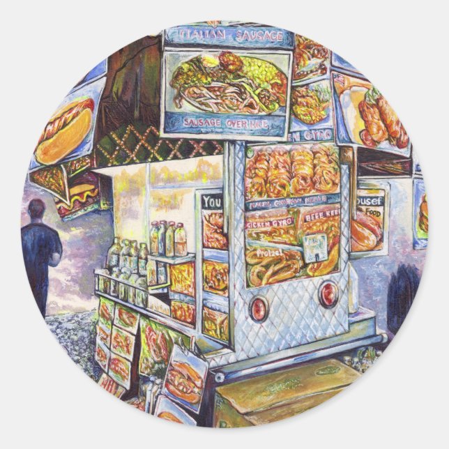 Sticker Rond Charge de travail artistique extraordinaire (Devant)