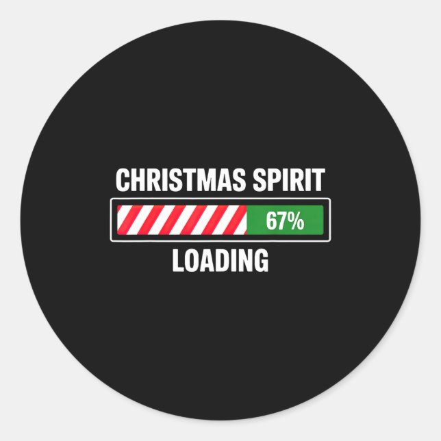 Sticker Rond Chargement de Noël Srit 67  (Devant)