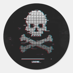 Sticker Rond Chargement des rayures