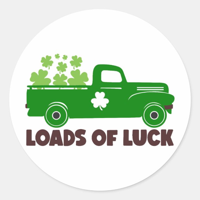 Sticker Rond Charges de chance 🍀 ✨ (Devant)