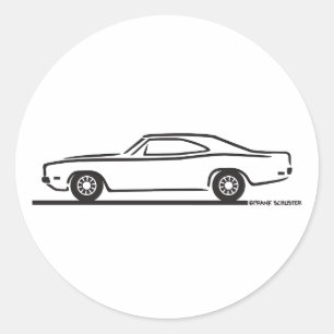 Sticker Rond Chargeur Dodge 1969
