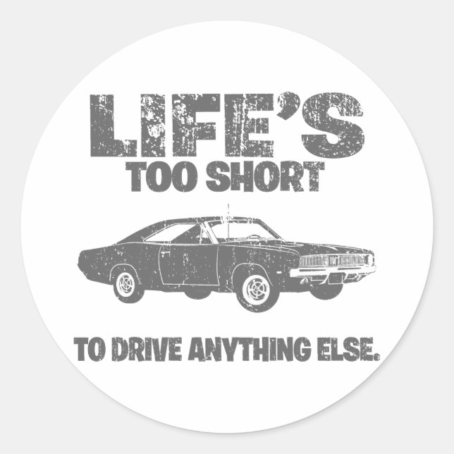 Sticker Rond Chargeur Dodge Hemi 1969 (Devant)