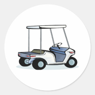 Sticker Rond Chariot de golf