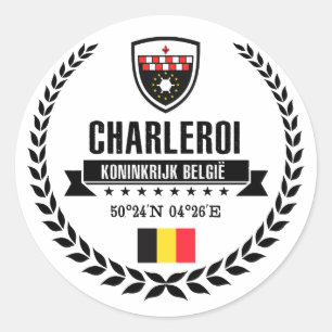 Sticker Rond Charleroi
