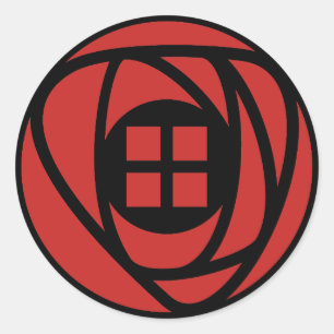 Sticker Rond Charles Rennie Mackintosh Arts & Artistes Style Ro