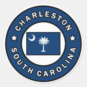 Sticker Rond Charleston Caroline du Sud