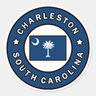 Sticker Rond Charleston la Caroline du Sud
