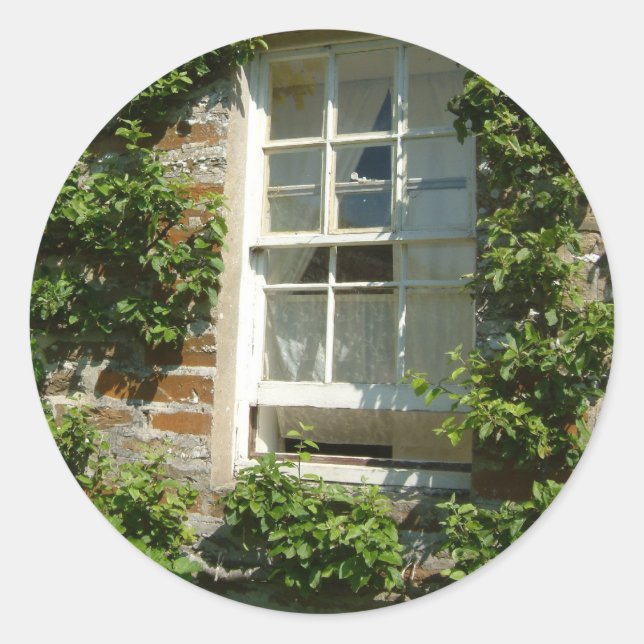 Sticker Rond Charmant cottage anglais I (Devant)