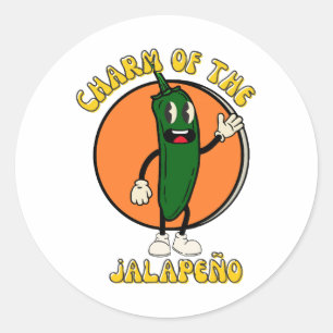 Sticker Rond Charme du Jalapeño